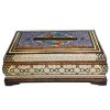 Handcrafted Persian Wooden Tissue Box Cover – Khatamkari Baran II