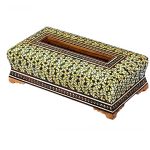 Handcrafted Persian Wooden Tissue Box Cover – Khatamkari Garden