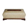 Handcrafted Persian Wooden Tissue Box Cover – Khatamkari Garden II