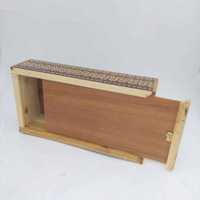 Handcrafted Persian Wooden Tissue Box Cover – Khatamkari Golsar