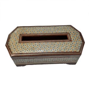 Khatamkari Wooden Tissue Box Cover Model Setareh