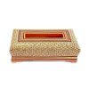 Handcrafted Persian Wooden Tissue Box Cover – Khatamkari Setareh II