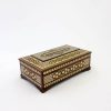 Handcrafted Persian Wooden Tissue Box Cover – Khatamkari Shamse
