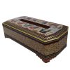Handcrafted Persian Wooden Tissue Box Cover – Khatamkari Shekar