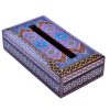 Handcrafted Persian Wooden Tissue Box Cover – Khatamkari Sky