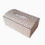 Handcrafted Persian Wooden Tissue Box Cover – Khatamkari Star