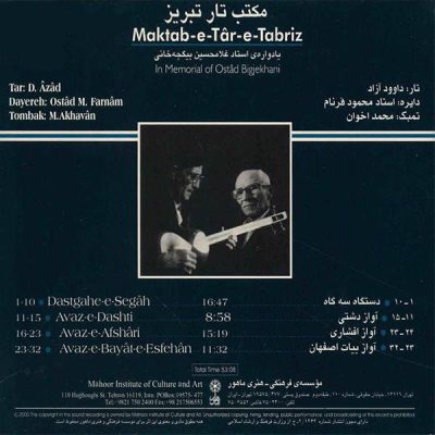 Maktab-e Tar-e Tabriz Music Album by Davood Azad