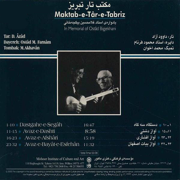 Maktab-e Tar-e Tabriz Music Album by Davood Azad