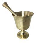 Brass Mortar & Pestle Set Traditional Persian Style