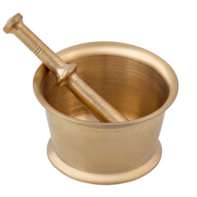 Brass Mortar & Pestle Set Traditional Persian Style Sigol