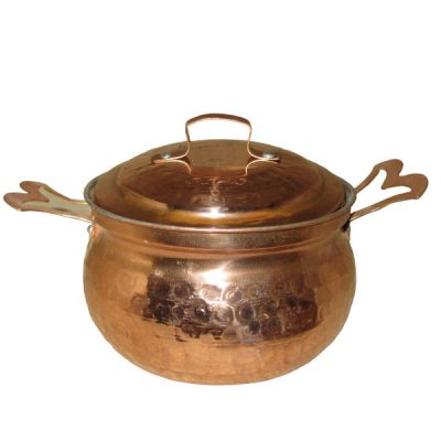 Persian Copper Stock Pot – Traditional Cooking Pot Model Hiva