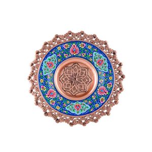 Persian Enameling Minakari Plate Model Messi