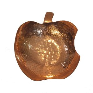 Persian Hammered Copper Sweets Bowl Model Apple