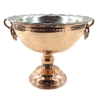 Copper Dessert Serving Bowl Traditionally Hammered Faran