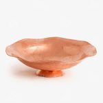 Copper Dessert Serving Bowl Traditionally Hammered Milan