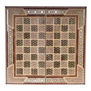 Persian Khatamkari Chess Game Board Model Atigh