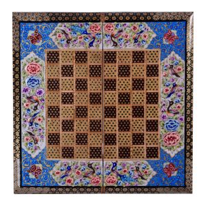 Persian Khatamkari Chess Game Board Model Golzar