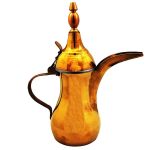 Copper Dallah Coffee Pot for Brewing Qahwa & Arabic Coffee - Jahani