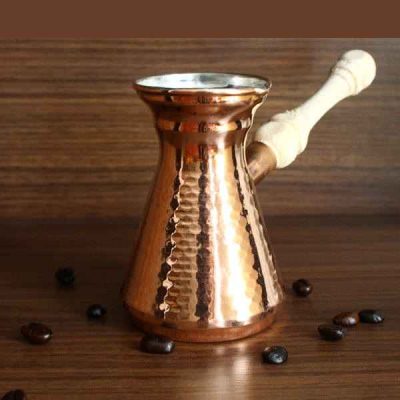 Turkish Coffee Pot – Traditional Hammered Copper Cezve / Ibrik, Kia