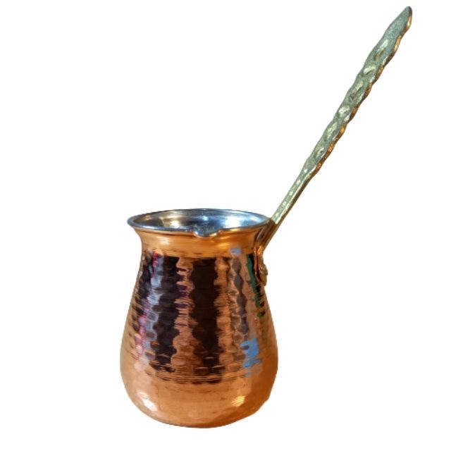 Turkish Coffee Pot – Traditional Hammered Copper Cezve / Ibrik, Royal