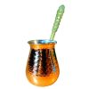 Turkish Coffee Pot - Traditional Hammered Copper Cezve / Ibrik, Royal
