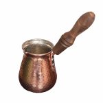 Turkish Coffee Pot - Traditional Hammered Copper Cezve / Ibrik, Sahel