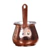 Turkish Coffee Pot - Traditional Hammered Copper Cezve / Ibrik, Saya
