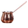 Turkish Coffee Pot - Traditional Hammered Copper Cezve / Ibrik, Saya
