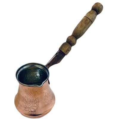 Turkish Coffee Pot – Traditional Hammered Copper Cezve / Ibrik, Taban