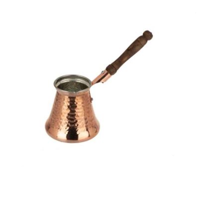 Turkish Coffee Pot – Traditional Hammered Copper Cezve / Ibrik, Wida
