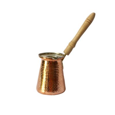 Turkish Coffee Pot – Traditional Hammered Copper Cezve / Ibrik, Sahand