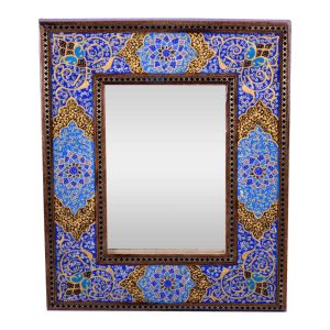 Persian Wooden Khatamkari Mirror Eslimi Design