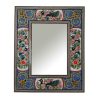 Persian Wooden Mirror Frame – Flower & Bird Khatamkari