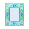 Persian Wooden Mirror Frame – Khatamkari Model Blue