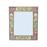 Persian Wooden Mirror Frame – Khatamkari Floral Design
