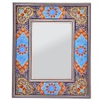 Persian Wooden Mirror Frame – Khatamkari Model Mahoor