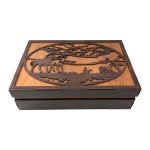 Persian Wooden Organizer with chests for Tea Bags and Nuts Horse