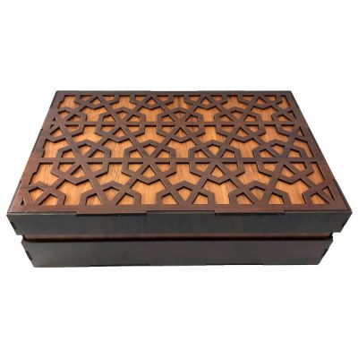 Persian Wooden Organizer with chests for Tea Bags and Nuts Karen