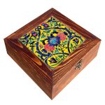 Persian Wooden Organizer with chests for Tea Bags and Nuts Khorshid