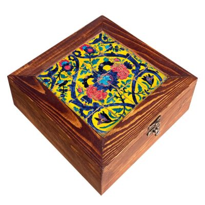 Persian Wooden Organizer with chests for Tea Bags and Nuts Khorshid