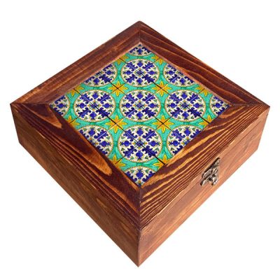 Persian Wooden Organizer with chests for Tea Bags and Nuts Mahtab