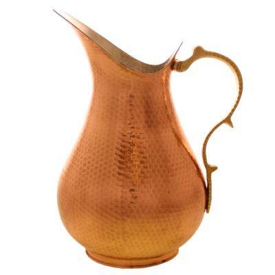 Persian Copper Pitcher Traditional Hammered Darya