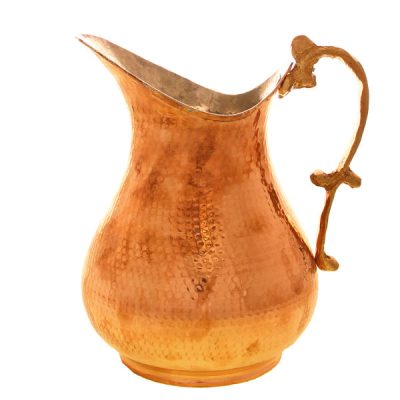 Persian Copper Pitcher Traditional Hammered Kermani II