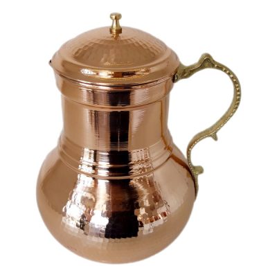 Persian Copper Pitcher Traditional Hammered Margon