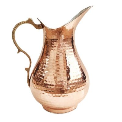 Persian Copper Pitcher Traditional Hammered Safavi