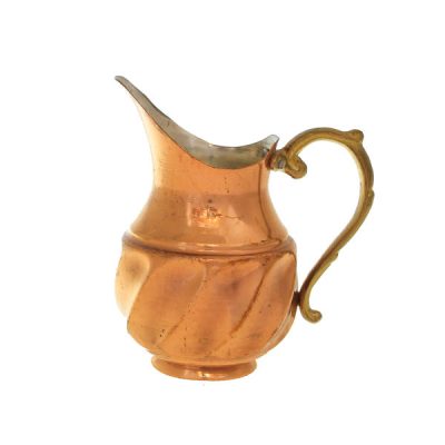 Persian Copper Pitcher Traditional Hammered Sun