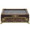Wooden Tea Bag Organizer Box with Chests Golden Design