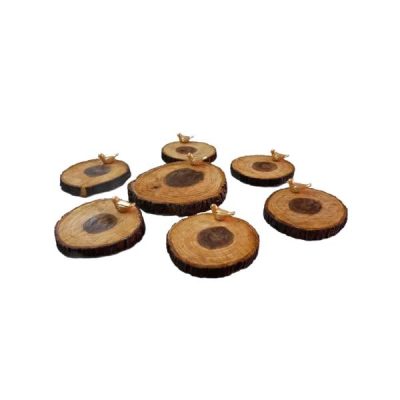 Wooden Haft-sin Set for Nowruz Persian New Year Bird
