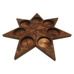 Wooden Haft-sin Set for Nowruz Persian New Year Diamond