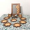 Wooden Haft-sin Set with Mirror for Nowruz Persian New Year Mina